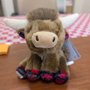 Build-A-Bear Brown and Red Plaid Stuffed Animal